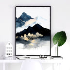 3 Piece Picture Frame Set – Nordic Teal Landscape Prints