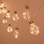 Lanterns Outdoor Garden, Solar energy, Waterproof LED Bulb Light String - MOOAZAA 