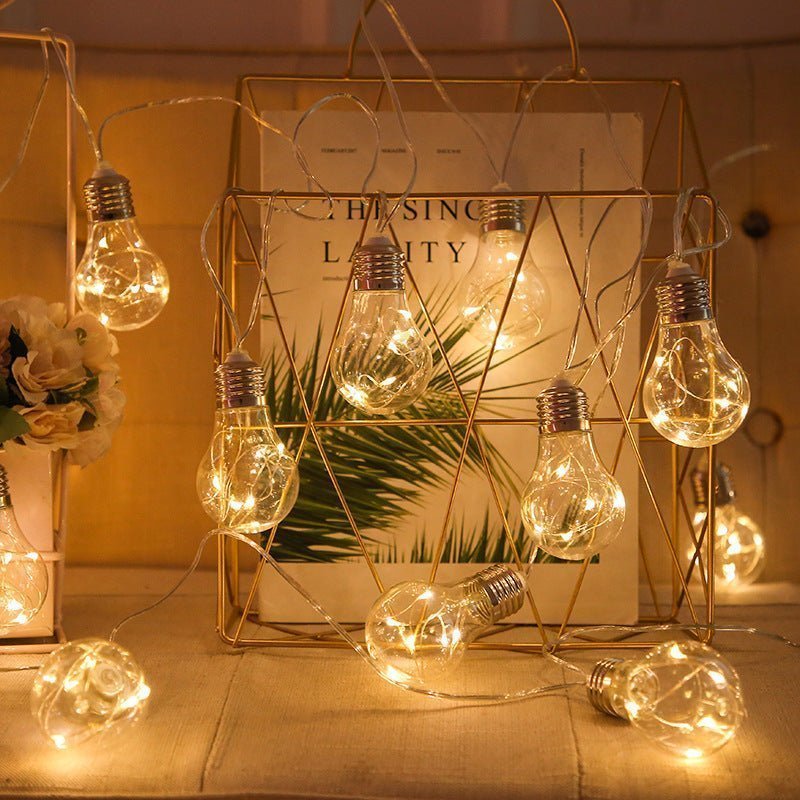 Lanterns Outdoor Garden, Solar energy, Waterproof LED Bulb Light String - MOOAZAA 