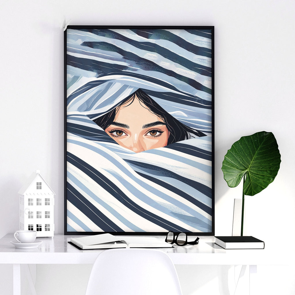 Large Art Prints | Set of 3 Boho Women Wall art Prints