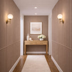 Large Fluted Wall Panels in Biscuit - 240cm x 60cm