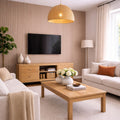 Large Fluted Wall Panels in Biscuit - 240cm x 60cm