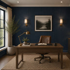 Large Fluted Wall Panels in Blue Maize - 240cm x 60cm