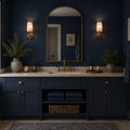Large Fluted Wall Panels in Blue Maize - 240cm x 60cm