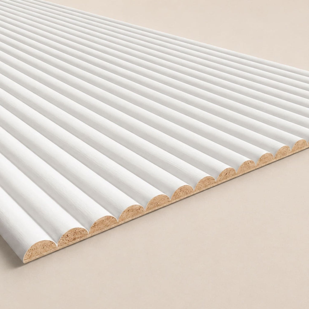 Large Fluted Wall Panels in DIY Primed - Ready To Paint - 240cm x 60cm
