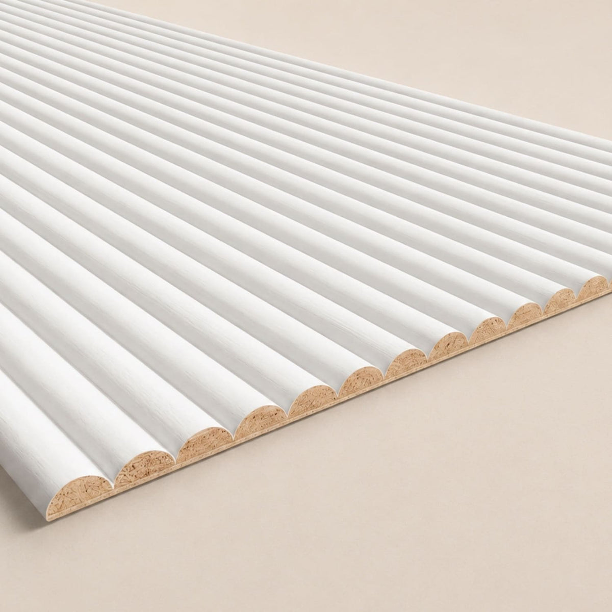 Large Fluted Wall Panels in DIY Primed - Ready To Paint - 240cm x 60cm
