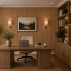Large Fluted Wall Panels in Natural Oak - 240cm x 60cm