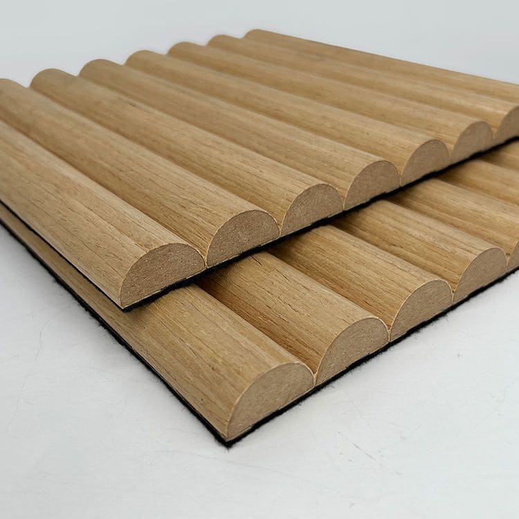 Large Fluted Wall Panels in Purple Heather - 240cm x 60cm