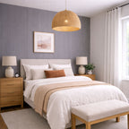 Large Fluted Wall Panels in Purple Heather - 240cm x 60cm