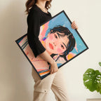 Large Framed Pictures | Set of 3 Boho Women Wall art Prints