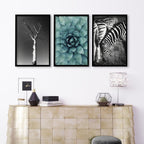 Large Picture Living Room | Set of 3 African Wildlife Wall art Prints