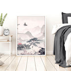 Large Picture Prints | Set of 3 Chinoiserie Wall art Prints