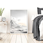 Large Wall Art Canvases | Set of 3 Asian Inspired Wall art Prints