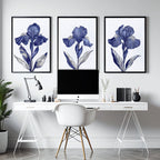 Large Wall Hanging | Set of 3 Botanical Wall art Prints