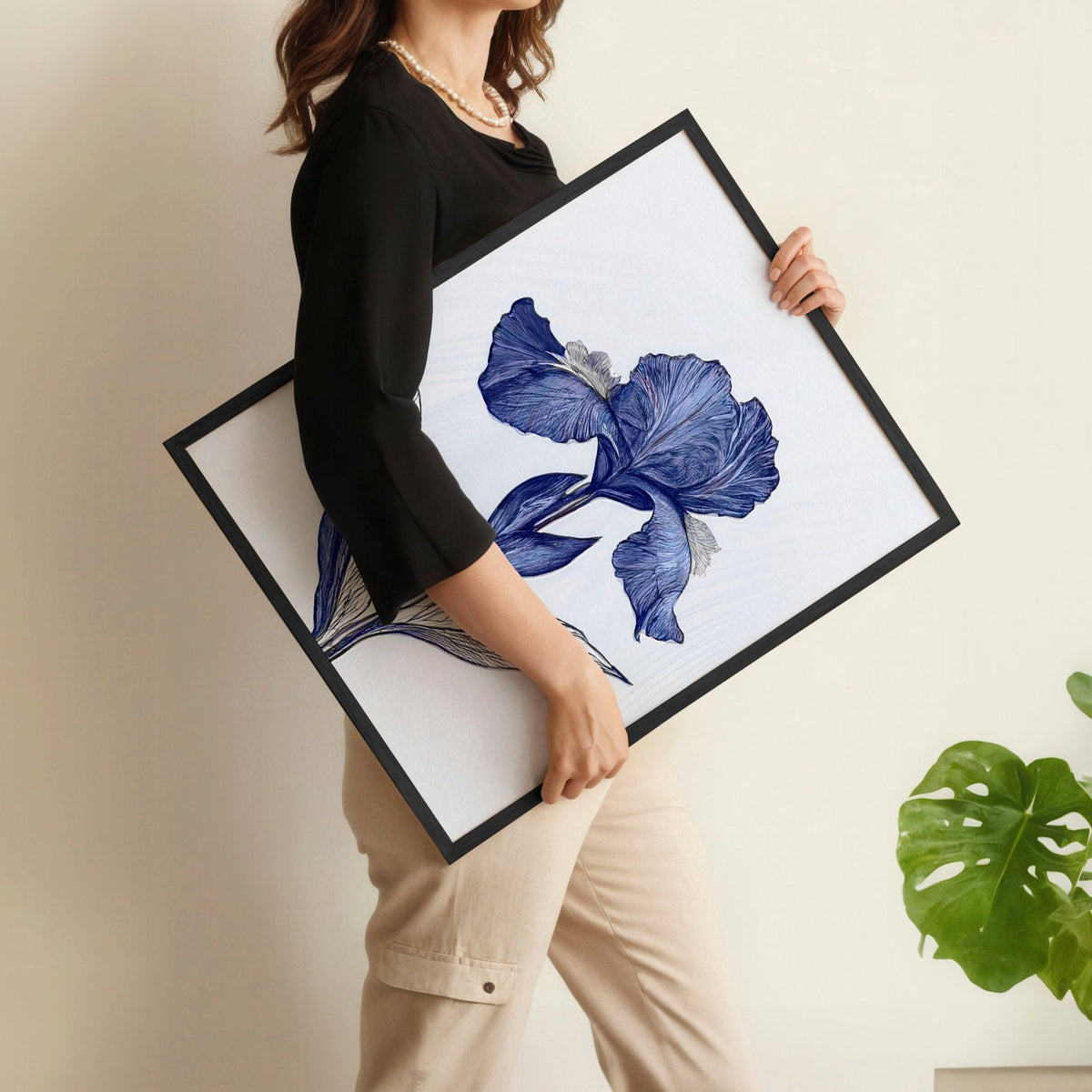 Large Wall Hanging | Set of 3 Botanical Wall art Prints