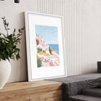Large Wall Pictures Living Room | Set of 3 Beach Decor Wall art Prints