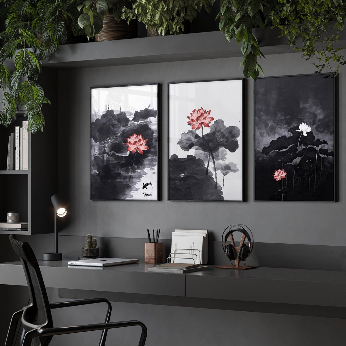 Poster Wall Art | Set of 3 Asian Inspired Prints