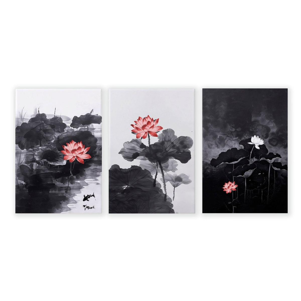 Poster Wall Art | Set of 3 Asian Inspired Prints