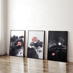 Poster Wall Art | Set of 3 Asian Inspired Prints