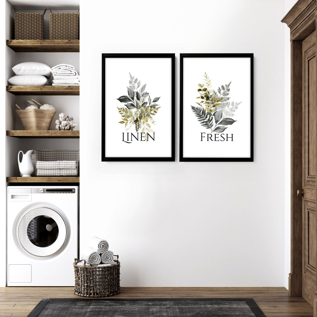 Pictures for Laundry Room – Set of 2 Wall Art Prints