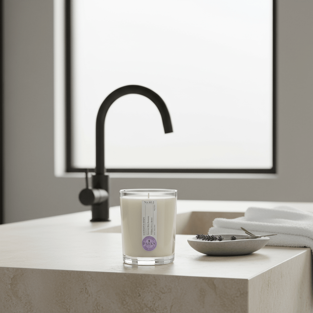 LAVENDER HAZE SCENTED CANDLE 180G - MOOAZAA