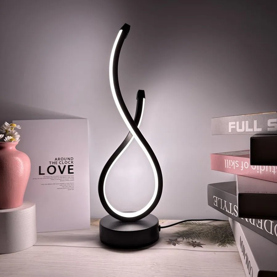 LED Table Lamp Bedroom Nightlight Creative Restaurant Coffee Shop Luminescent Decorative Table Lamp - MOOAZAA