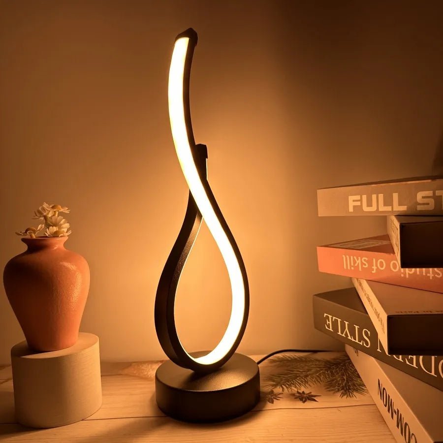 LED Table Lamp Bedroom Nightlight Creative Restaurant Coffee Shop Luminescent Decorative Table Lamp - MOOAZAA