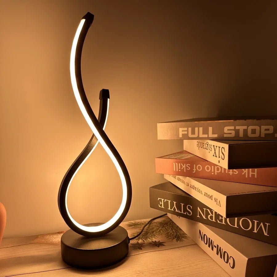 LED Table Lamp Bedroom Nightlight Creative Restaurant Coffee Shop Luminescent Decorative Table Lamp - MOOAZAA