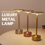 LED Table Lamp Touch Sensor Night Light – USB Rechargeable Portable Wireless Lamp for Bedroom, Restaurant, Hotel, or Bar - MOOAZAA