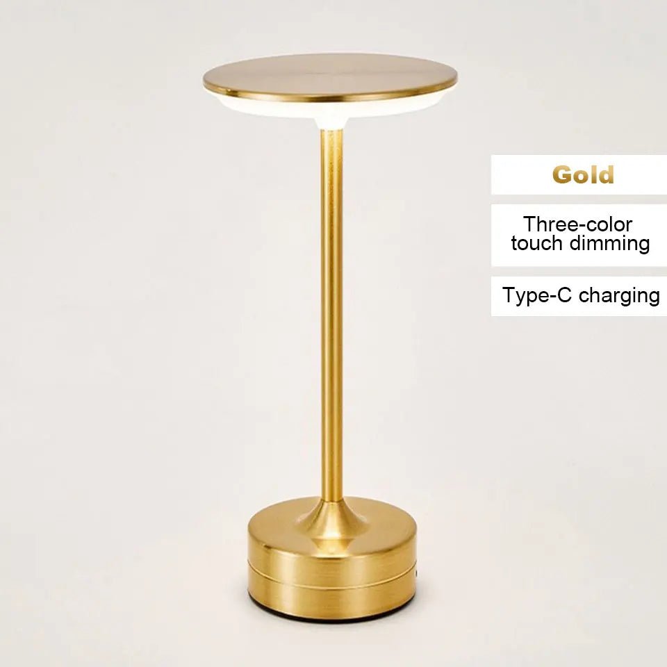 LED Table Lamp Touch Sensor Night Light – USB Rechargeable Portable Wireless Lamp for Bedroom, Restaurant, Hotel, or Bar - MOOAZAA