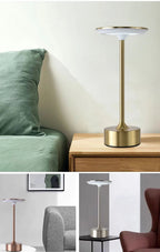 LED Table Lamp Touch Sensor Night Light – USB Rechargeable Portable Wireless Lamp for Bedroom, Restaurant, Hotel, or Bar - MOOAZAA