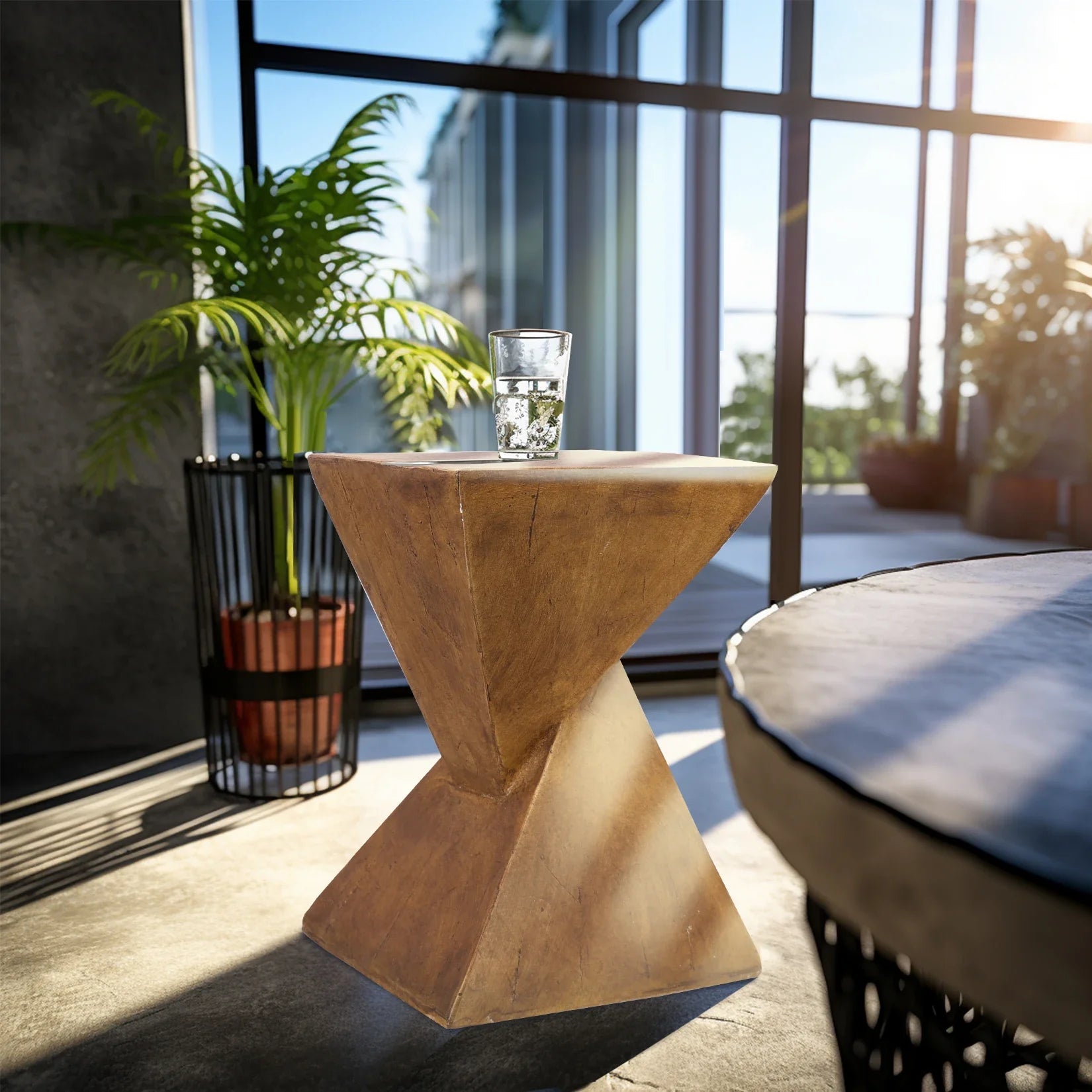 Lightweight Concrete Accent Table - MOOAZAA