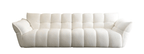 Beige sectional sofa on a white background
