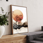 Living Room Wall Decor | Set of 3 Asian Inspired Wall art Prints