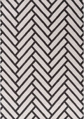 Loft Chevron Dark Grey Rug - MOOAZAA