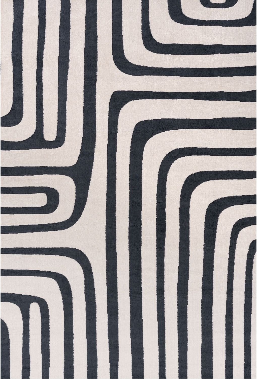Loft Geometric Blue Rug - MOOAZAA