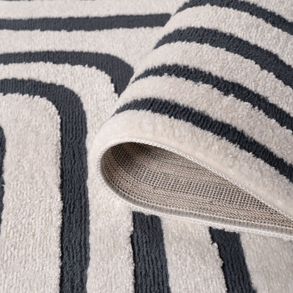 Loft Geometric Blue Rug - MOOAZAA