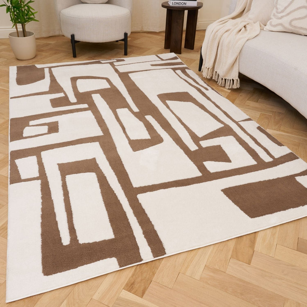 Loft Abstract Brown Rug