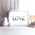 Love wall art for Christmas decor