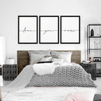 First anniversary gifts paper | set of 3 framed wall art for Bedroom