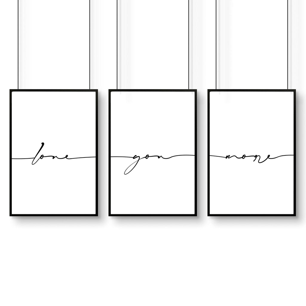 First anniversary gifts paper | set of 3 framed wall art for Bedroom