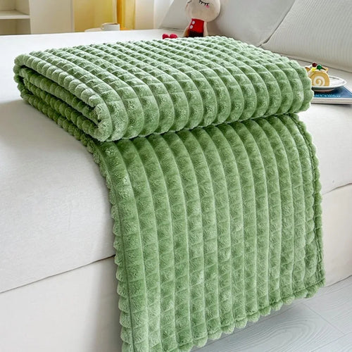 Luxury Imitation Fur Flannel Blanket – Ultra-Soft Winter Throw