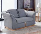 Manhattan Sofa Set in Luxury Grey Velvet - MOOAZAA 