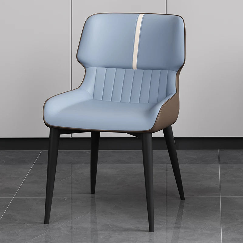 MARME Nordic Leather Dining Chair - MOOAZAA 