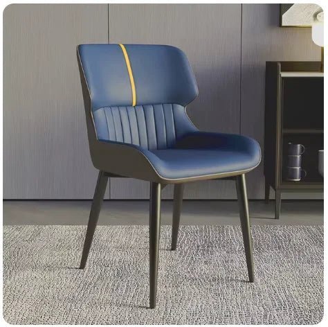 MARME Nordic Leather Dining Chair - MOOAZAA 