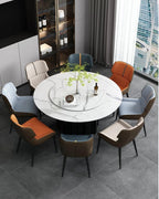 MARME Nordic Leather Dining Chair - MOOAZAA 