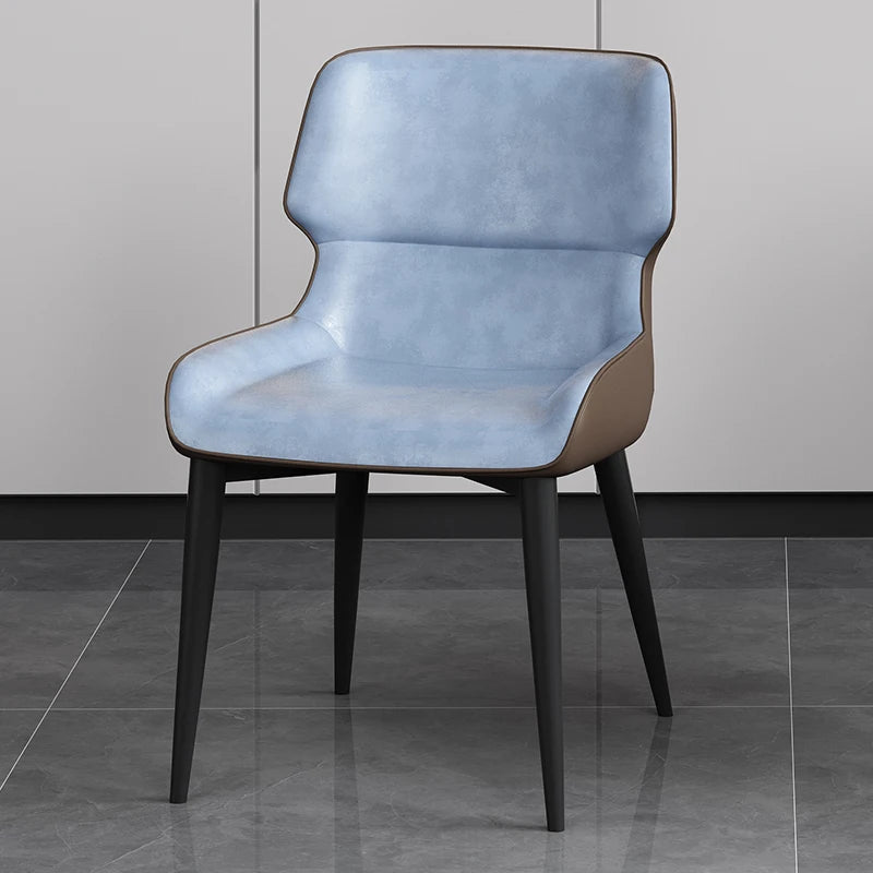 MARME Nordic Leather Dining Chair - MOOAZAA 