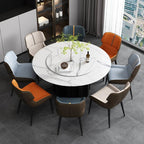 MARME Nordic Leather Dining Chair - MOOAZAA 