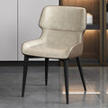 MARME Nordic Leather Dining Chair - MOOAZAA 