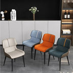 MARME Nordic Leather Dining Chair - MOOAZAA 